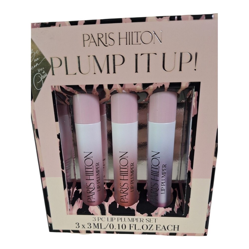 Paris Hilton 3-Piece Lip Plumper Set - Pale Pink Gradient Tubes